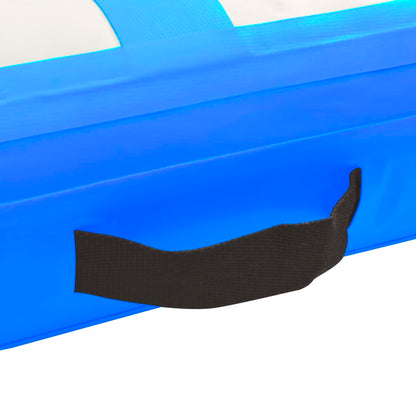 manoga EU | 92656 Aufblasbare Gymnastikmatte mit Pumpe 60x100x20 cm PVC Blau