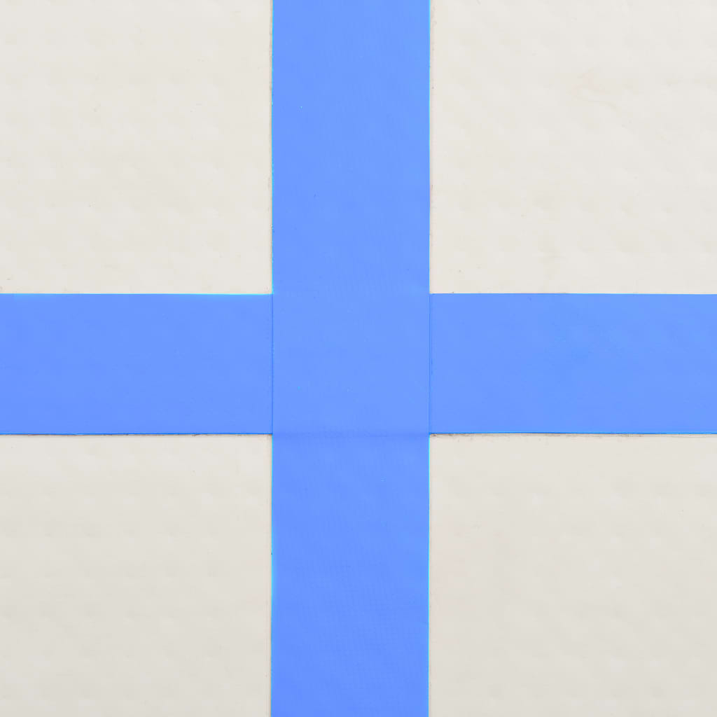 manoga EU | 92656 Aufblasbare Gymnastikmatte mit Pumpe 60x100x20 cm PVC Blau