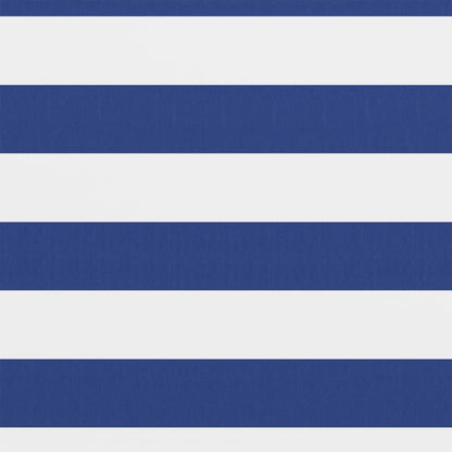 manoga EU | 134915 Balkon-Sichtschutz Weiß und Blau 75x600 cm Oxford-Gewebe