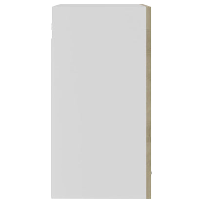 manoga EU | 802508 Hängeglasschrank Sonoma-Eiche 40x31x60 cm Holzwerkstoff