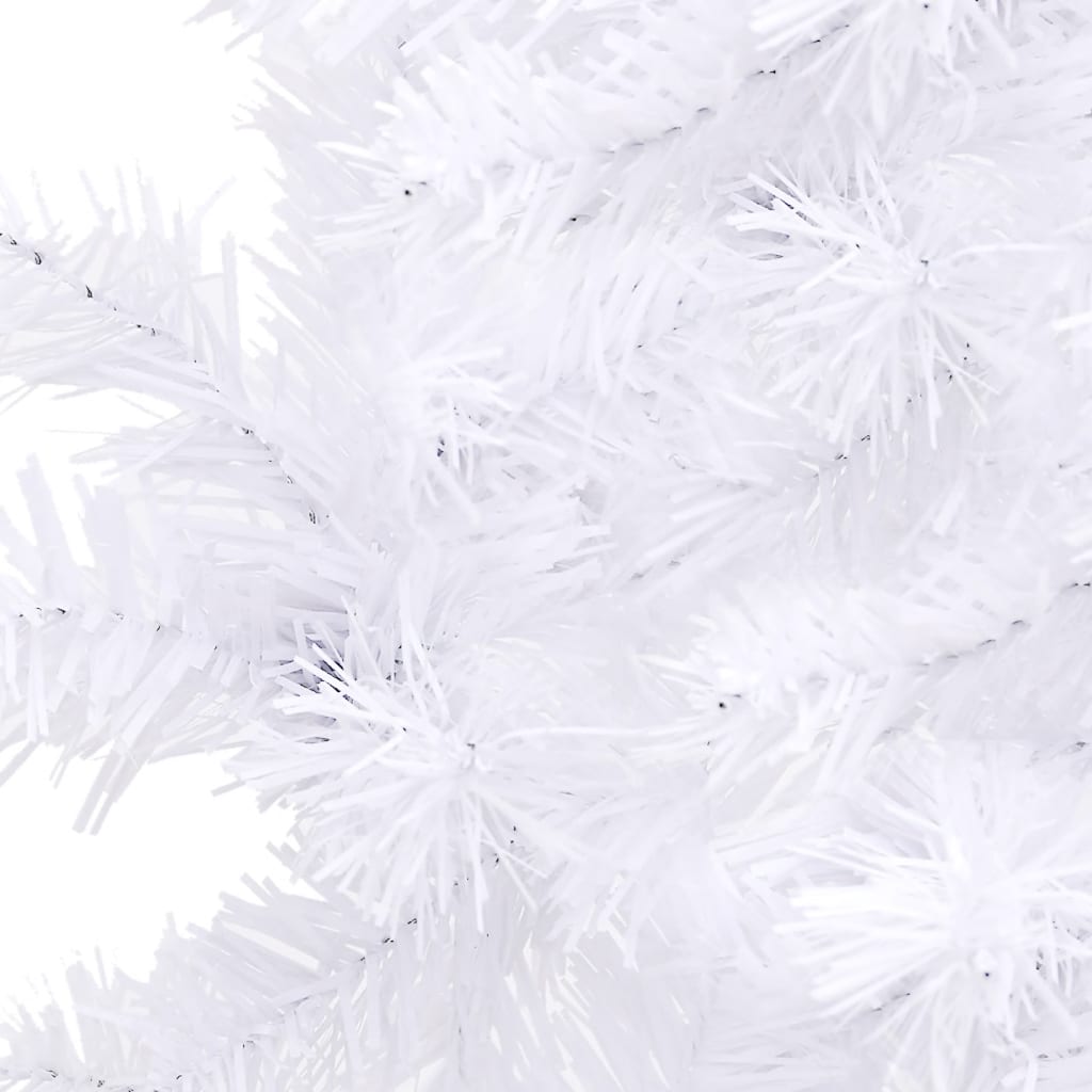manoga EU | 329168 Künstlicher Eck-Weihnachtsbaum Weiß 150 cm PVC