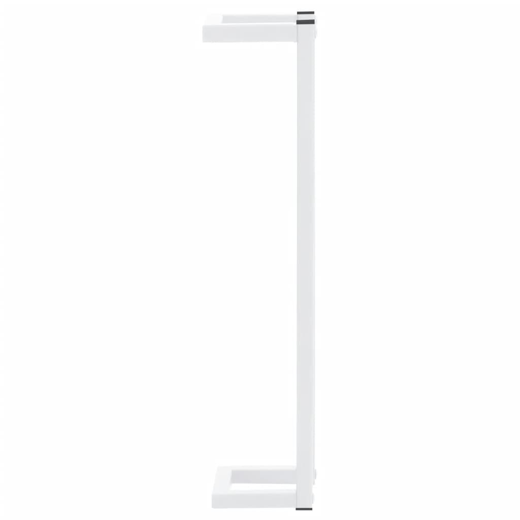 manoga EU | 336116 Handtuchständer Weiß 12,5x12,5x60 cm Stahl