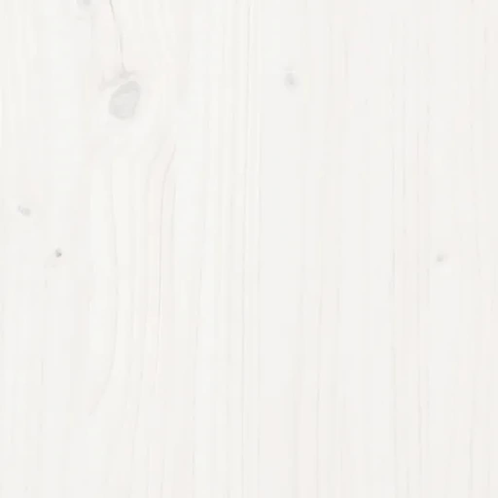 manoga EU | 3100570 Massivholzbett Weiß Kiefer 140x190 cm